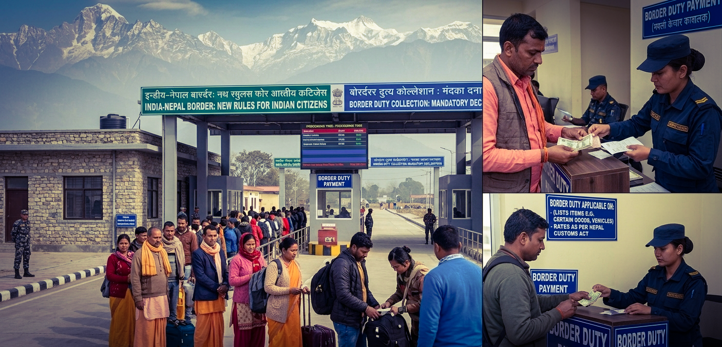 India&ndash;Nepal Travel Tightens: New Vehicle Permits & Customs Duties for Indian Visitors !